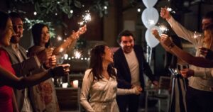 Vestido de Festa com Manga Longa